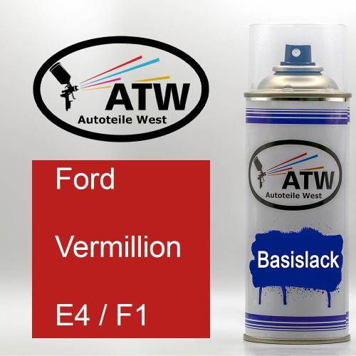 Ford, Vermillion, E4 / F1: 400ml Sprühdose, von ATW Autoteile West.